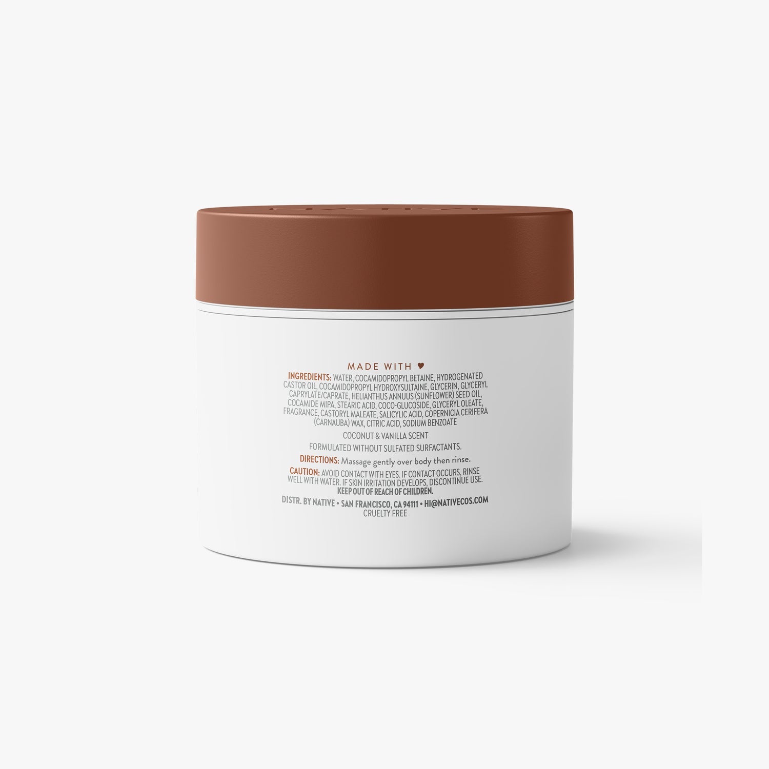 Native Body Scrub - Coconut & Vanilla