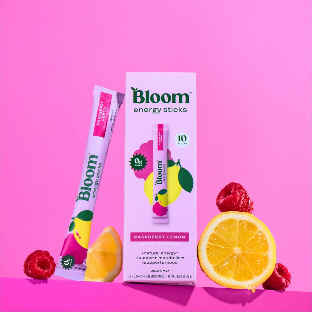 Bloom Nutrition Energy Sticks- Raspberry Lemon