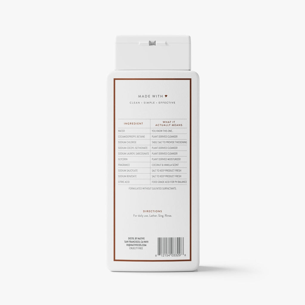 Native Body Wash - Coconut & Vanilla