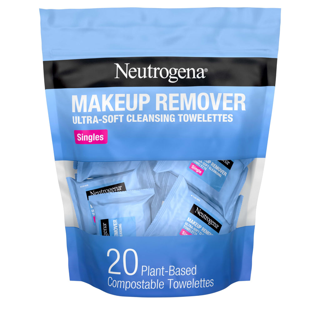 Neutrogena Makeup Remover Cleansing Towelette Singles, 20 Count