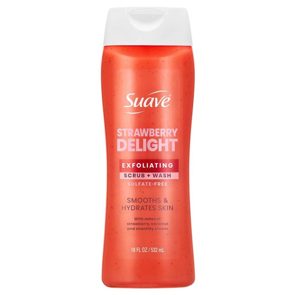 Suave Exfoliating Scrub + Wash - Strawberry Delight